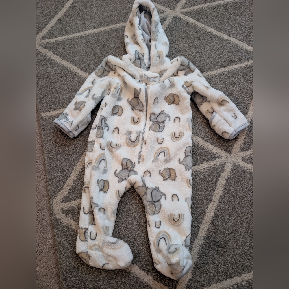 Bundle Baby Girls Fleece Footed Pajamas And Swaddle - Picture 2 of 7